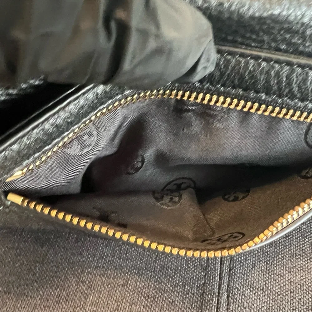 Tory Burch Black Crossbody Bag with Gold Accents - Picture 7 of 10